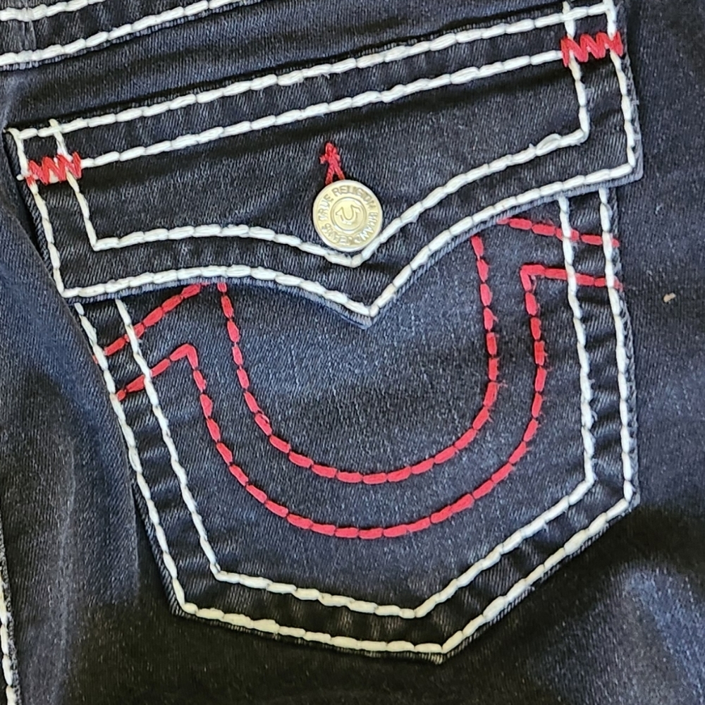 True Religion Jennie Curvy Mid Rise Super Skinny Jeans – Size 36